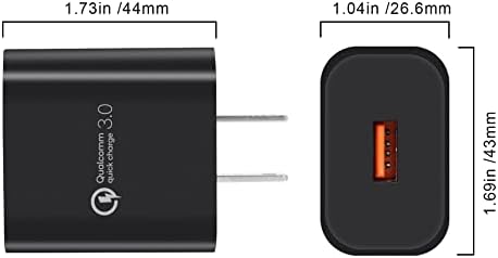 Бързо Зареждане на 3,0 Зарядно Устройство ac Адаптер USB Монтиране на Зарядно Устройство, Съвместим с Motorola Moto E4 E5 Plus/Play Moto