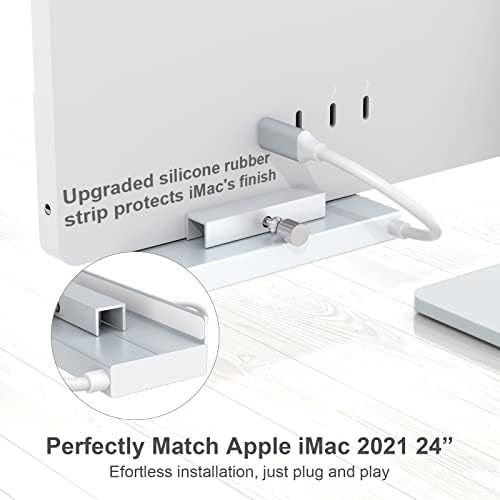 Адаптер hub iMac USB C 10 Gbit/s, 5 в 1 C USB Хъб за iMac 2021 USB-C Битумен хъб USB C Докинг станция Аксесоари за iMac с USB порт на C 10