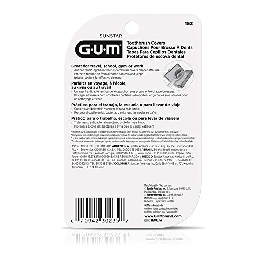 Седалките за четка за зъби GUM-152RF за пътуване, за дома или къмпинг, 4 своята практика