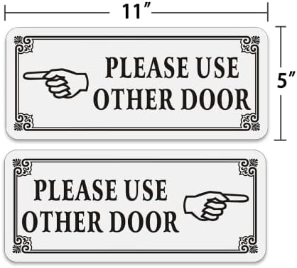 Clotide Моля, използвайте друга врата знак с тиксо - 1 комплект 11 x5 инча - Нержавеющие и водоустойчив качествени PVC-Самозалепващи стенни