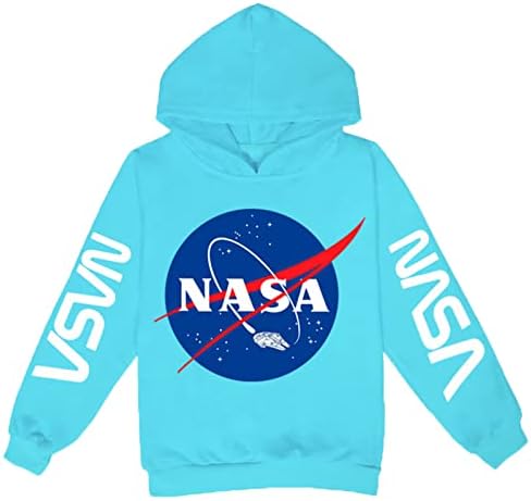 BenLP НАСА / Свитшоты с дълъг ръкав, Детски Пуловер, Блузи с качулка, Ежедневна Спортна Риза с качулка за Момчета и Момичета