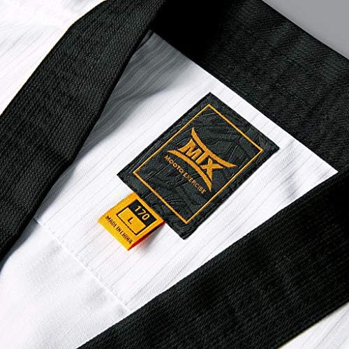 Mooto Корея Таекуондо MTX S2 Форма на Черен BK Добок с V-Образно деколте, Бяла Форма на Таекуондо MMA Бойни изкуства Карате