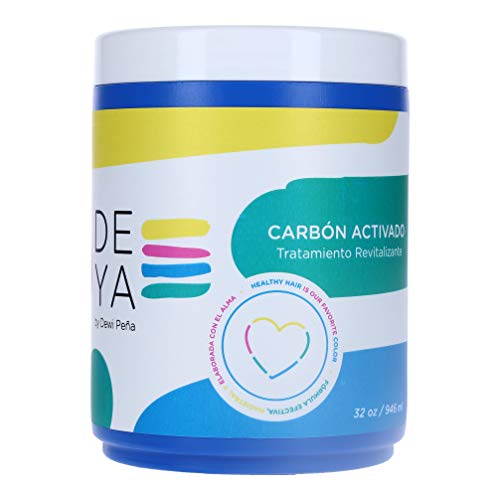 DEYA Carbon Activado - маска с активен въглен за дълбоко хидратиране и възстановяване на много изтощена коса и разделяне на връхчетата (32