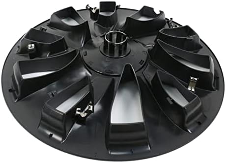 Embers 2022 Модел 3 Покриване джанти 18 инча, Матово-черна Вихрушка Капачки на Главините Покритие на ръба на Защитно покритие, Съвместимо с Аксесоари модел 3 (Цвят: Лъскаво