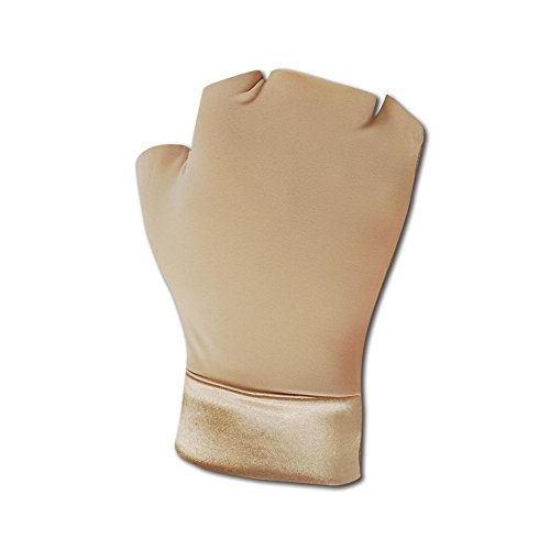 Ръкавици за подкрепа на Occunomix MC450M, Без пръсти на ръцете и китките от найлон / ликра, Среден размер, Бежово (Един чифт)