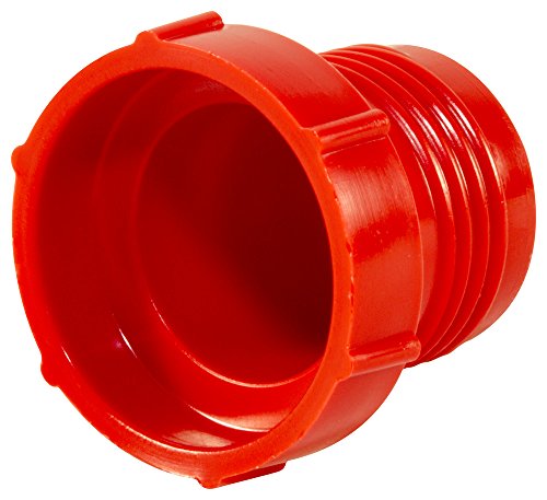 Все още мъниче 99191187 Пластмасов накрайник с резба за расклешенных фитинги JIC. PD-121, PE-LD, за свързване на резба с Размер 1-1/16-14, Червено (опаковка от 200 броя)