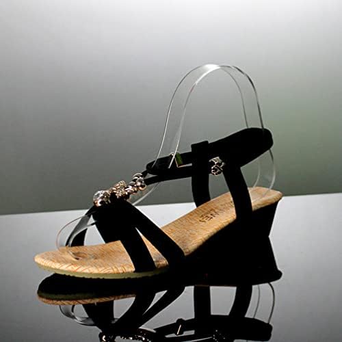 Поставка за демонстрация на обувки 10шт Акрилни Прозрачни Форми на Влакчета за демонстрация Сандали В Магазин за Обувки Багажник За изложбата