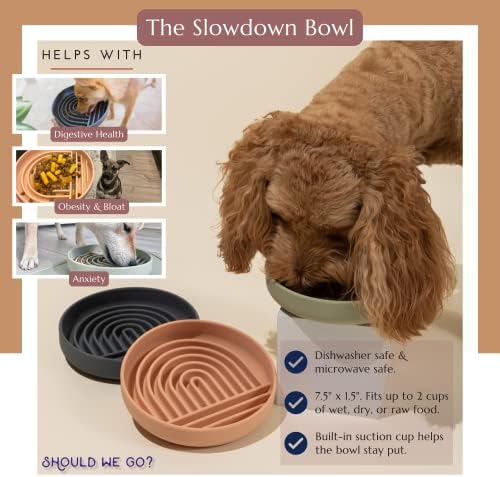 Купа за кучета с по-бавен сервиране: купа за кучета с по-бавен сервиране - това е модерна силиконова купата на пъзел и подложка за вылизывания.