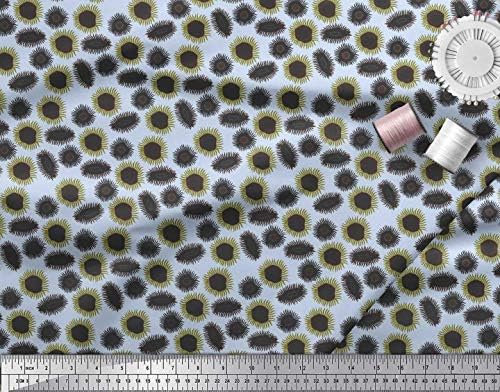 Плат от futon джърси Soimoi, плат за бродерия с принтом морски растения, двор ширина 58 см