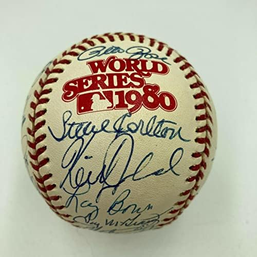 Най-добрите шампиони на Световните серии Филаделфия Филис 1980 г., по бейзбол с автографи на PSA - Бейзболни топки