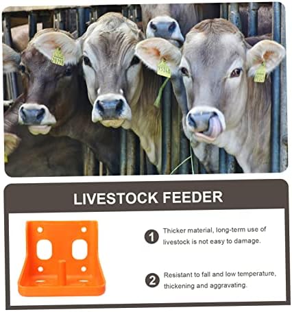 HANABASS 4 броя едър рогат добитък и овце оближе тухлена скоростна тава за аксесоари кози на хранителен протеин притежателя на фураж
