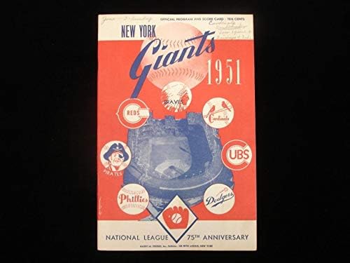 3 Юни 1951 година в програмата на Сейнт Луис Кардиналс @ Ню Йорк Джайентс - Година новак Уили Мэйса! - Програма MLB