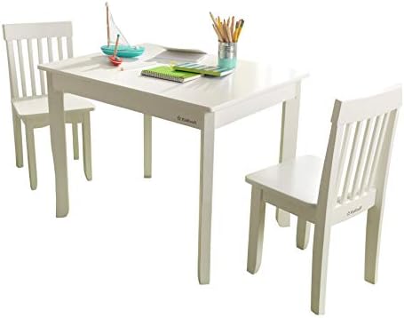 Комплект от маса и 2 стола KidKraft Avalon - Бял