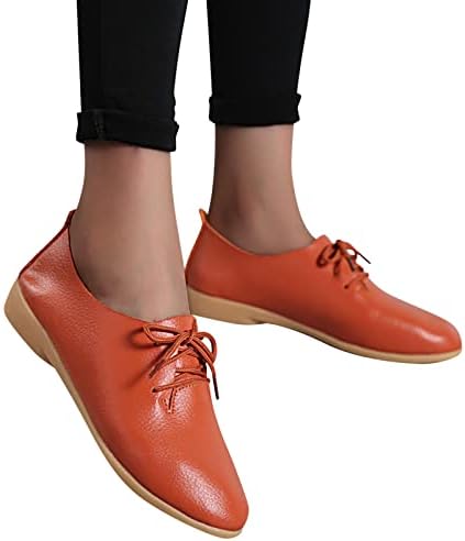 Есенна обувки за жени, Модни Дамски Дишащи Обувки дантела, Ежедневни обувки на равна подметка, Леки Пешеходни обувки на плоска подметка
