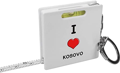 Рулетка за ключове Azeeda I Love Kosovo /Инструмент за измерване на нивото на Алкохол (KM00027941)