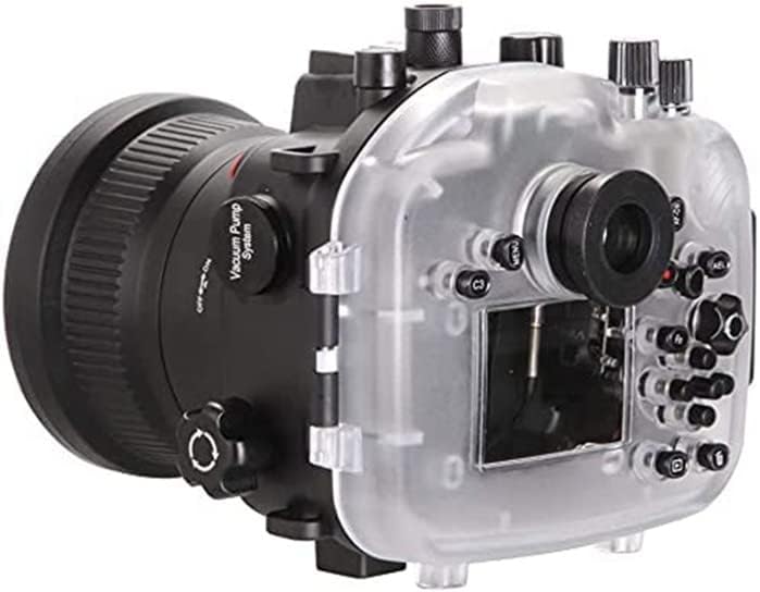 Водоустойчив корпус Seafrogs A7RIII/A7MIII за гмуркане 40 м/130 фута, Подводен корпус за фотоапарат, калъф за Sony A7RIII/A7MIII с обектив FE 28-70 mm f3.5-5.6