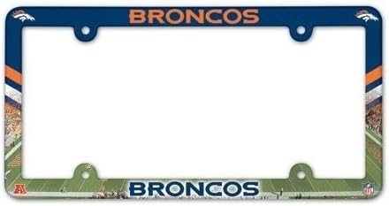 Пълноцветен Frame Регистрационен номер WinCraft Denver Broncos
