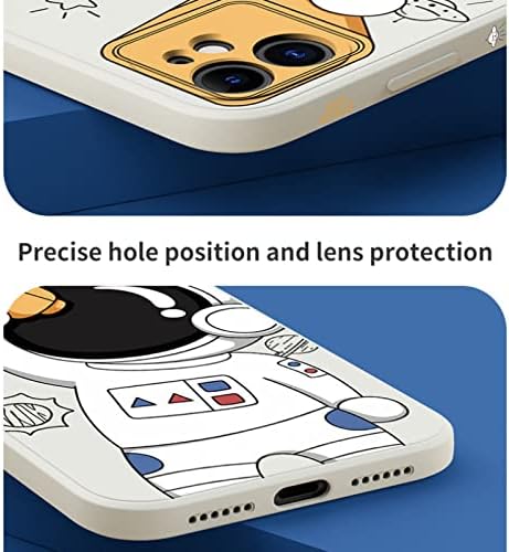 Калъф ZiEuooo Personality с шарките на Астронавти на обектива на камерата с мека подплата за iPhone 13 12 11 Pro Max Mini X