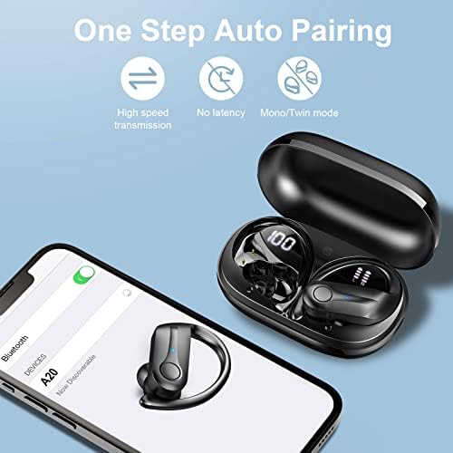 Безжични слушалки Donerton, Слушалки, Bluetooth 5.3 с Шумоподавляющим микрофон, Слушалки, Bluetooth с басовым стереонаушником,