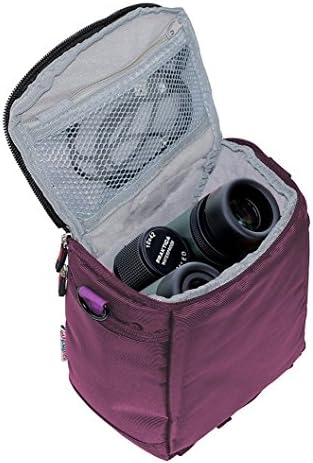 Чанта-калъф за бинокли Navitech Purple с водоустойчив покритие, съвместимо с компактни с бинокли Nikon