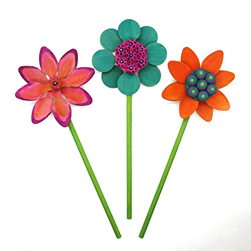 Perfect Stix Flower Power Kit - Създавайте и украшайте свои собствени персонализирани цветя - Krafty Kitz Създайте свои собствени комплекти дървени пръчки за бродерия от естествено ?