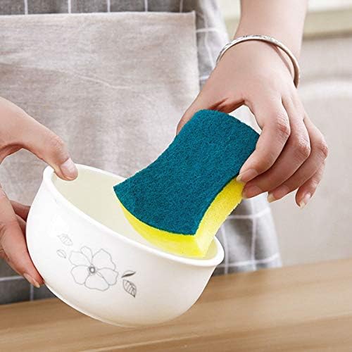 Гъба за почистване на кухня HiiBaby, Екологично Чисти, Не Царапающиеся за миене на съдове, Гъби-Чистачи (6 опаковки)