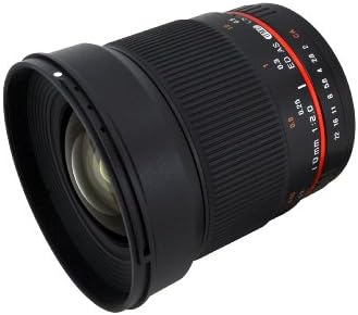 Широкоъгълен Асферический обектив Rokinon 16MAF-N 16mm f/2.0 за фотоапарат Nikon (DX)