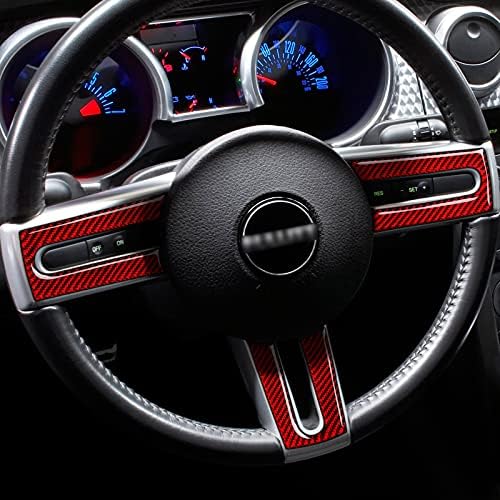 Стикер върху волана на Колата, Стикер От Въглеродни Влакна, Вътрешна Украса за Ford Mustang GT 2005 2006 2007 2008 2009 S197, Автомобилни