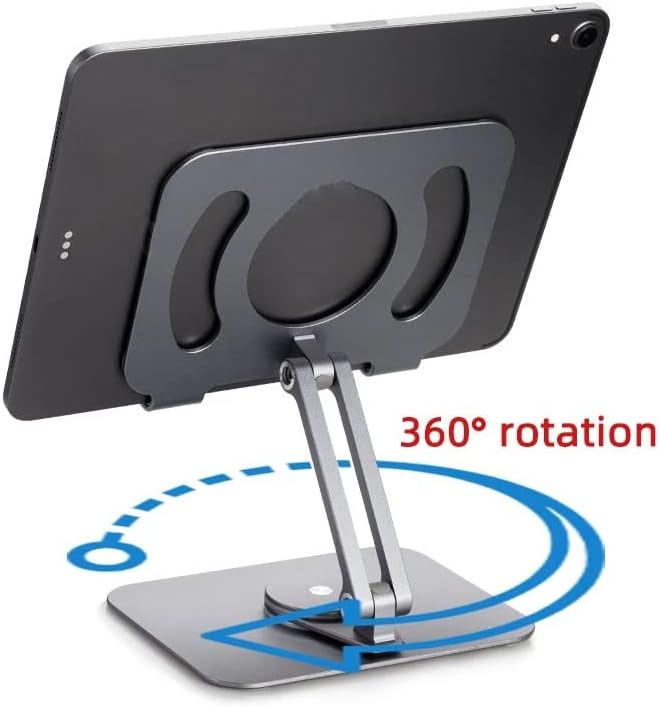 JHWSX Метална Гъвкава Поставка за таблет с въртене на 360 °, Поставка за лаптоп, стойка за лаптоп, Аксесоари за десктоп подкрепа