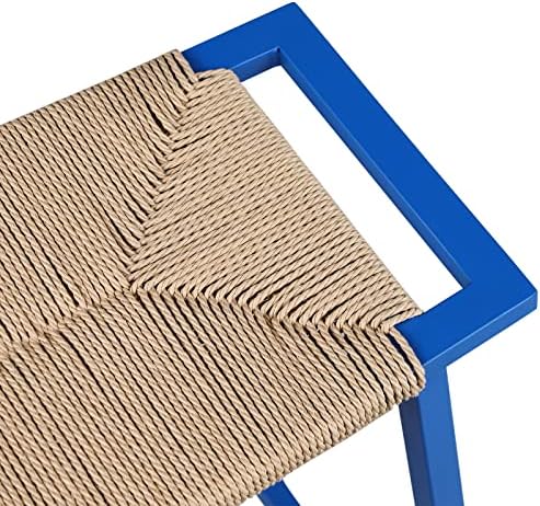 Комплект от 1 сини продуктова столове oulluo, Кухненски столове под формата на седлото, за острова, Столове и височина с плота от веревочной