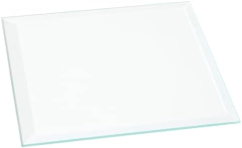 Прозрачно стъкло с наклонена повърхност Plymor Square 3 мм, 4 инча x 4 инча (опаковка от 2 броя)