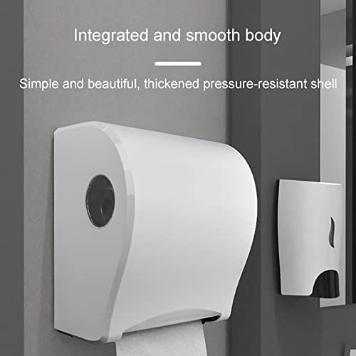 Стенен обществена тоалетна Голяма Кутия за хартия за Избърсване на ръце на Ролка Без Перфорация, Тоалетка Сензор, Кутия за Салфетки,