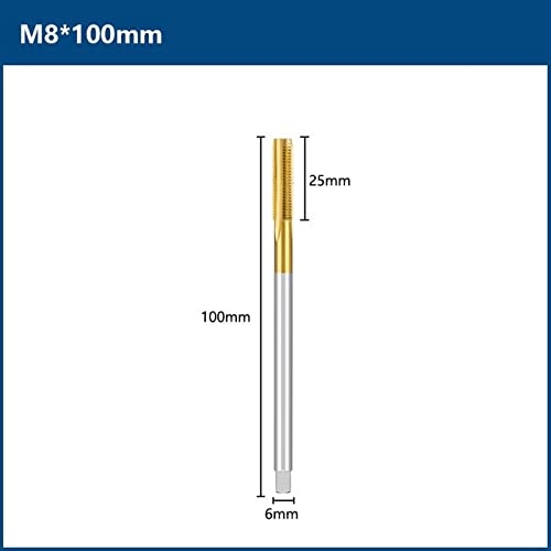 Метчик за шуруповерта M2-M12 Метчик за резби с Директен Канавкой Дължина 90-150 Метричен Машинен Метчик за Метални инструменти за