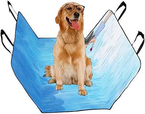 Калъф за седалка кучета ENEVOTX Изработени по Поръчка Илюстрация Рисованный Дизайн Скъпа Печат Калъфи за автомобилни седалки за Кучета