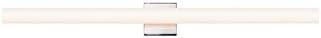Sonneman Tubo Slim LED 40 Led Дъска За баня - Полиран Хром - Бяло Травленое стъкло