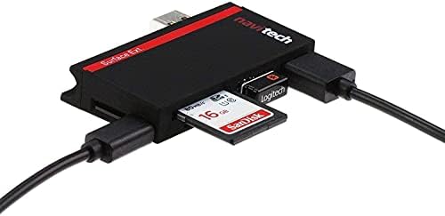 Navitech 2 в 1 Лаптоп / таблет USB 3.0 /2.0 на Адаптер-hub /Вход Micro USB устройство за четене на карти SD/Micro SD карта, Съвместима