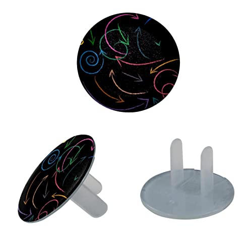Прозрачен капак за контакти (24 бр. в опаковка) Многоцветни Диелектрични Пластмасови капачки със стрелки, за електрически контакти,