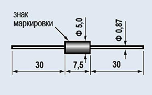 Силициеви диоди 2D236A 600V/30A/100 khz СССР 1 бр.