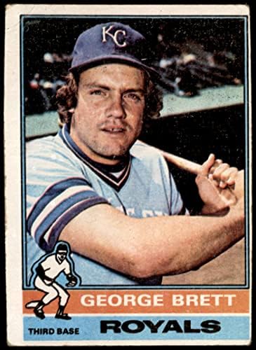 1976 Topps 19 Джордж Брет Канзас Сити Роялз (Бейзболна картичка) FAIR Рояли