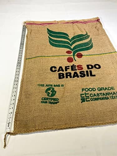 Магазин тъкани САЩ, джутовая чул, торба за кафе на зърна, 38 X 28, кафе в Бразилия, двупосочен стил 9