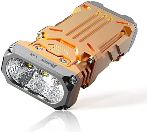 Външен джоб фенерче WUBEN X2 с 1800 люменами, 90+ Висок CRI, 175 ° Прожекторная осветление, Мини Акумулаторна фенерче за ЕРП,