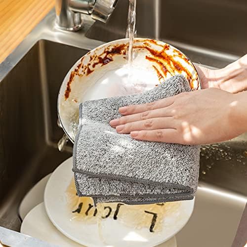 Неутрални Кухненски кърпи, Кърпи за миене на съдове Бързо Почистване и Сушене на салфетки от микрофибър кърпа за съдове