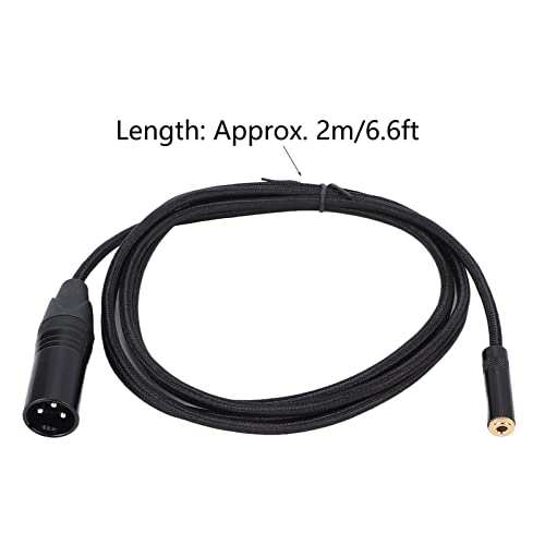 Кабел Zyyini 3,5 мм за свързване на до 3-номера за контакт конектора XLR кабел-адаптер XLR с Позлатените фитил 24 До, кабел XLR,