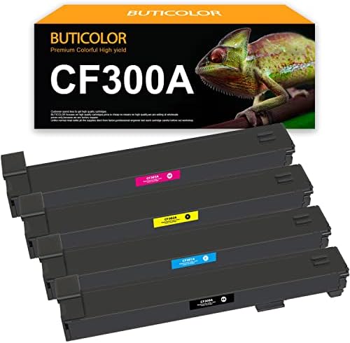 бутиколор Рециклирана тонер касета CF300 CF300A за HP 827A CF300A CF301A CF302A CF303A, използван в Laserjet M880 - M880z - M880z+ - M880z