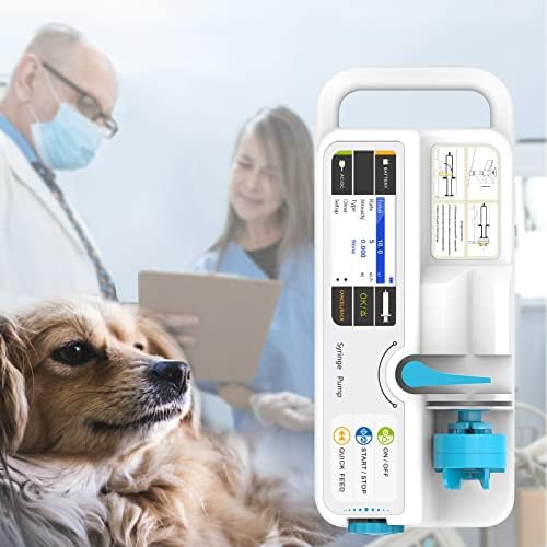 Ветеринарен Интелигентен Шприцевой помпа CMS CONTEC с функция KVO и функция на алармата, с 2.8 LCD дисплей, машина за висока точност Преносим Шприцевой помпа за животните