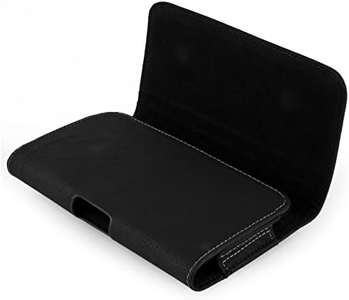 Колан от веганской на кожата, кобур Nlyon за Sony Xperia XA2 Plus, XA2, XZ3, XZ2, L2, R1, R1 Plus и безжичен Статив, за селфи стик
