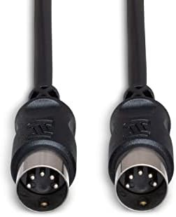 5-Пинов кабел Hosa MID-310BK от DIN до 5-за контакт на DIN MIDI, 10 Метра