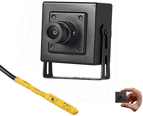 Мини-POE IP камера REVOTECH за помещения със звук, Камера за Сигурност P2P Дистанционно гледане на HD 3MP ВИДЕОНАБЛЮДЕНИЕ за Видеонаблюдение H. 265/H. 264 (I706-P-Audio Черен)
