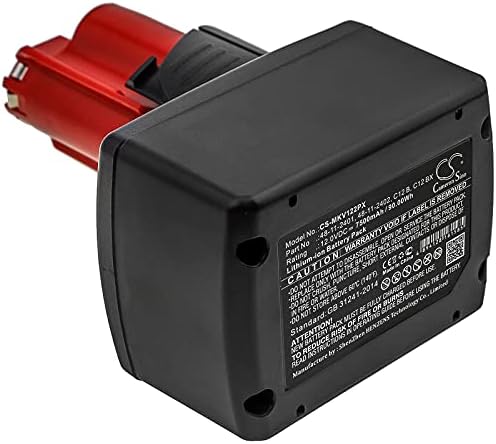 Смяна на батерията за Milwaukee M12 HJ CAMO4 2420-22 M12 CIW14-0 2452-20 M12 BIW38-202C 2460-21 C12 PXP-N202C 48-11-2411 M12