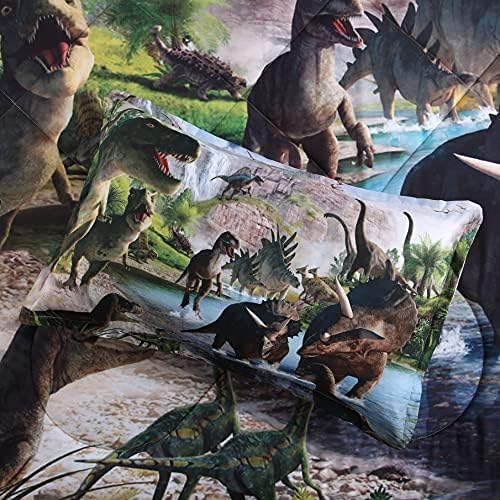 Комплект Одеяла с Динозавром, Детско Спално Бельо с Динозавром, 3D Дигитален Печат, Детски Комплекти, Одеяла с Динозавром и 2 Наволочками